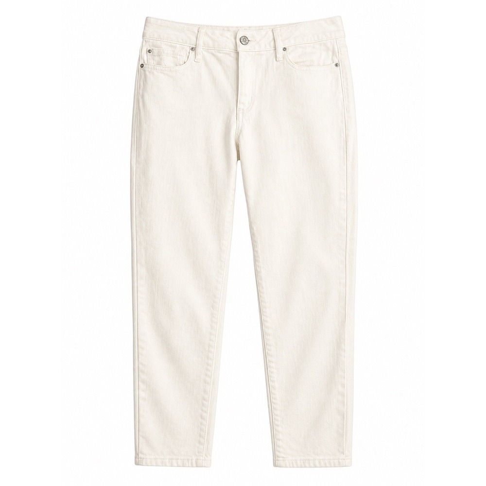 Lilly Pulitzer Babe Capri Jeans – White – Size 6 – Classic 5-Pocket – Cropped